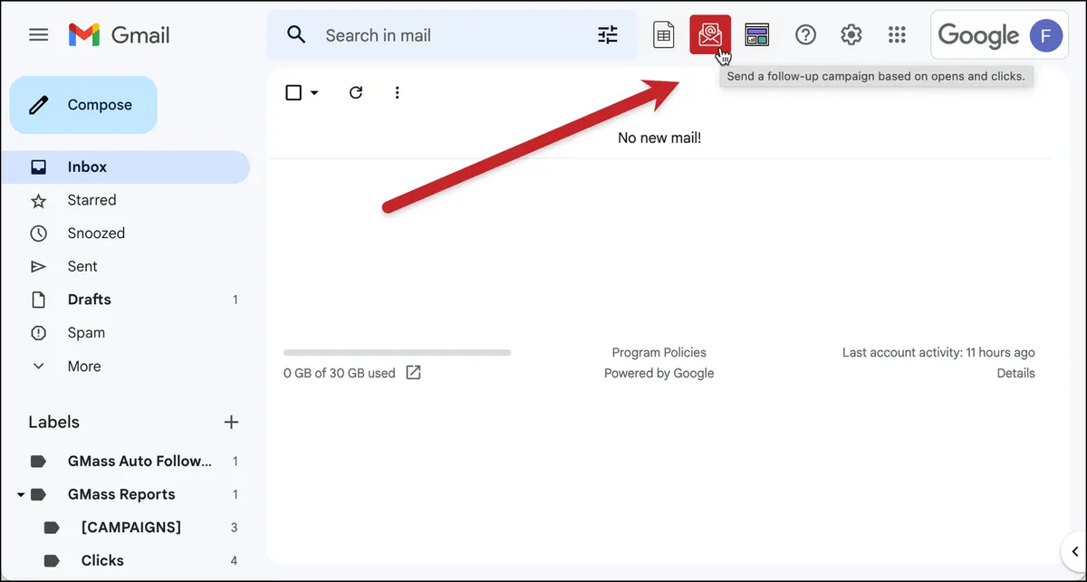 Create new segmented campaign with icon