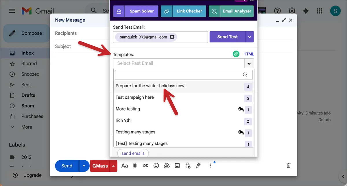 Your AI template now lives in your templates list