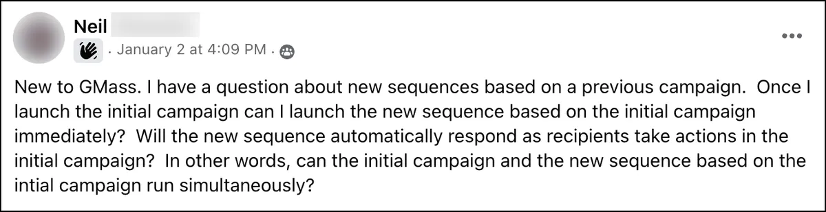Recurring segmented campaigns question from Facebook