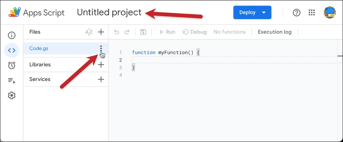 Rename the script and project