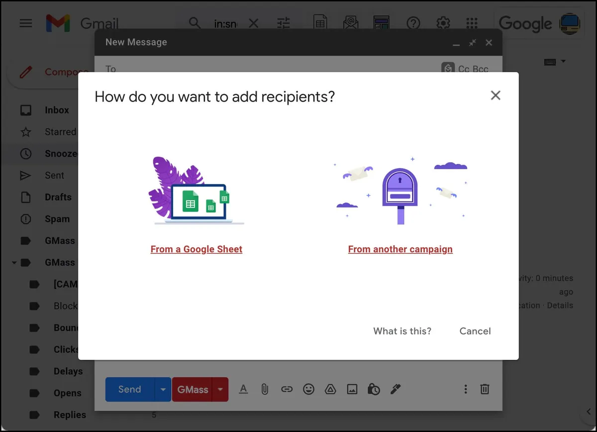 Connecting your Google Sheet with GMass