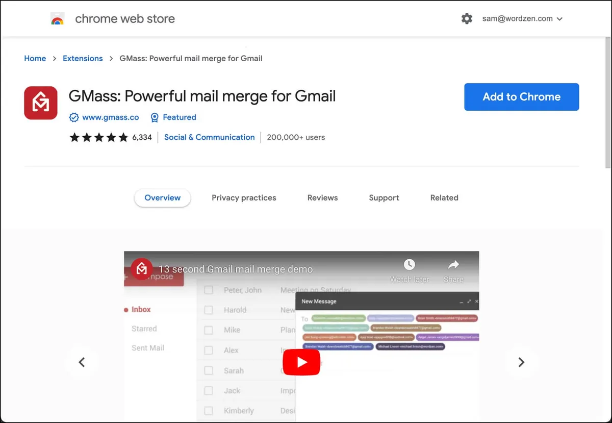 Download and install GMass