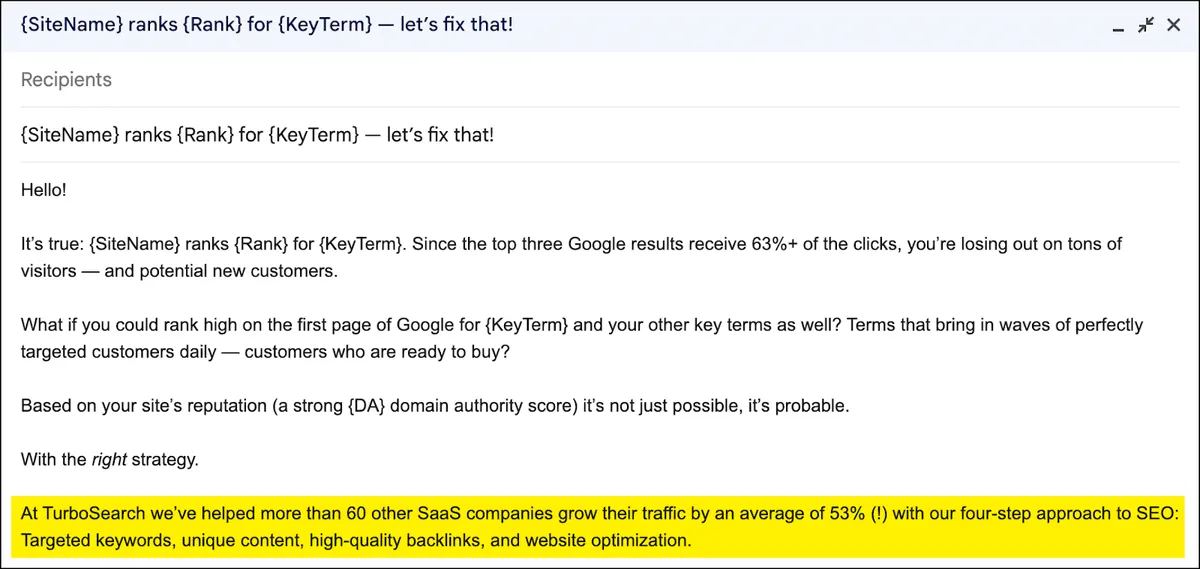 Before After Bridge copywriting - good email - bridge