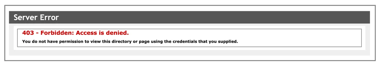 AWS hacker error message