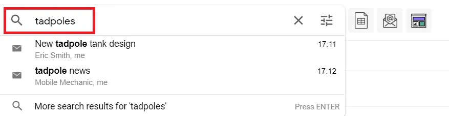Search option