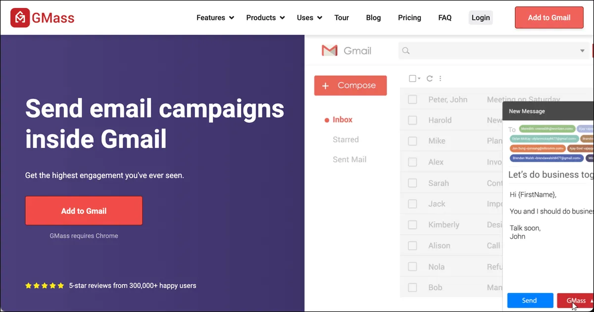 Why GMass is so popular for business financing cold outreach email campaigns