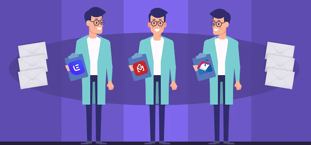 Comparing the campaign creation process in SendHustle, Lemlist & Mailshake