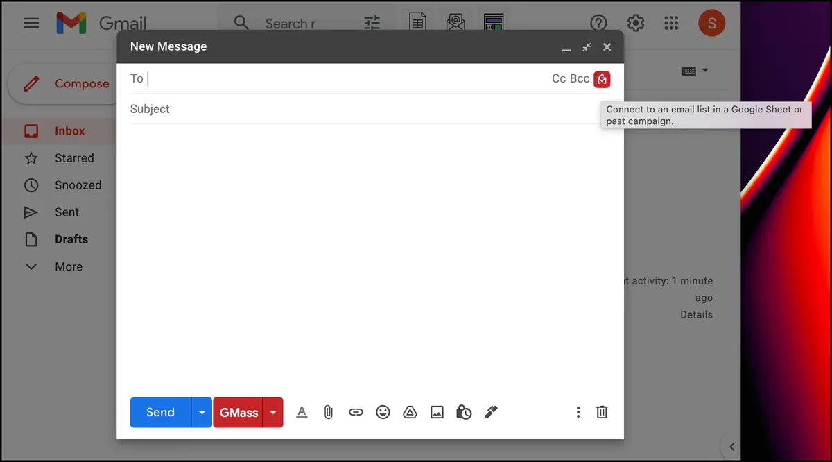 Adding contacts in GMass