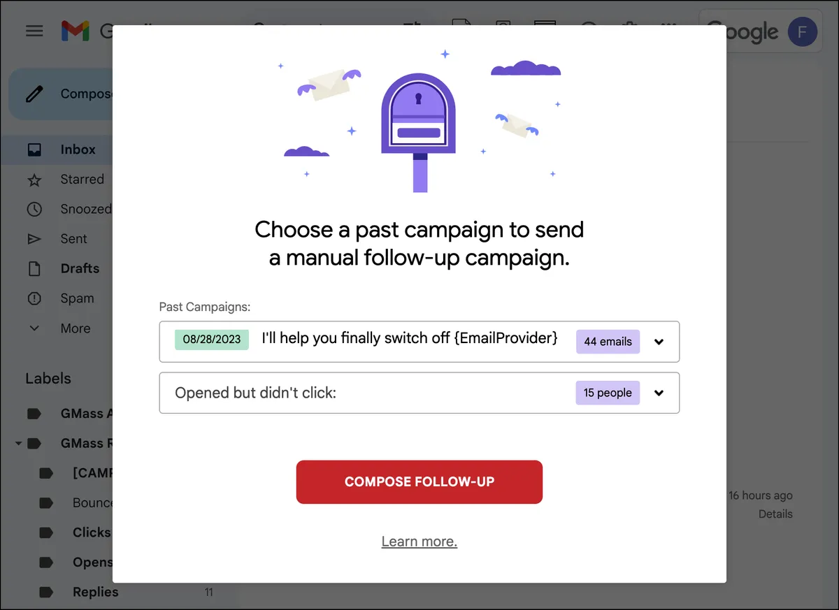 Using segmented campaigns in GMass