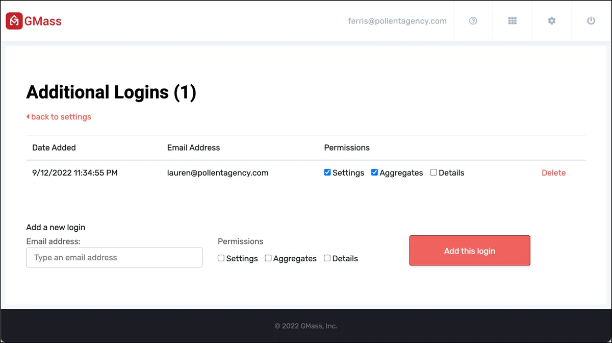Give another team member access