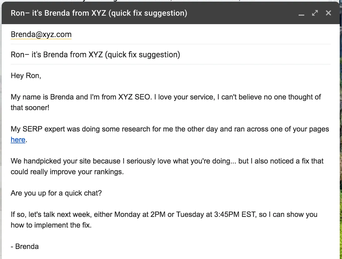 suggest cold email template 1