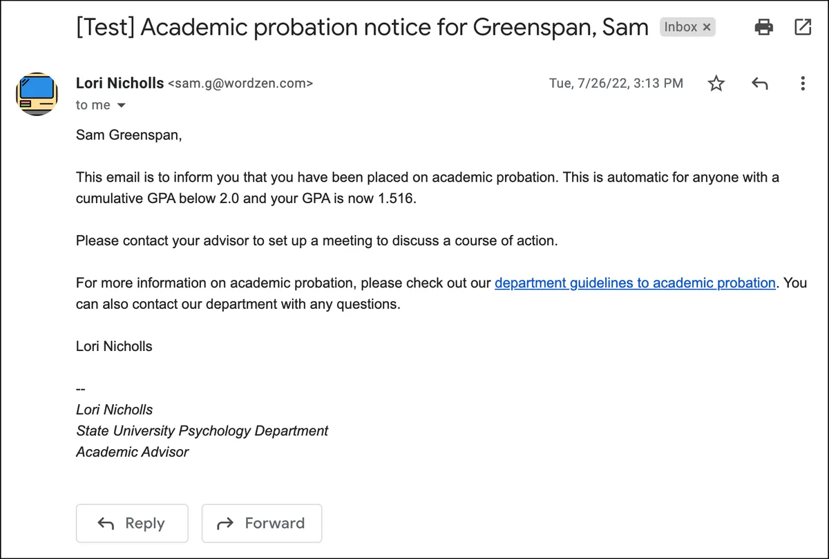 Test your email