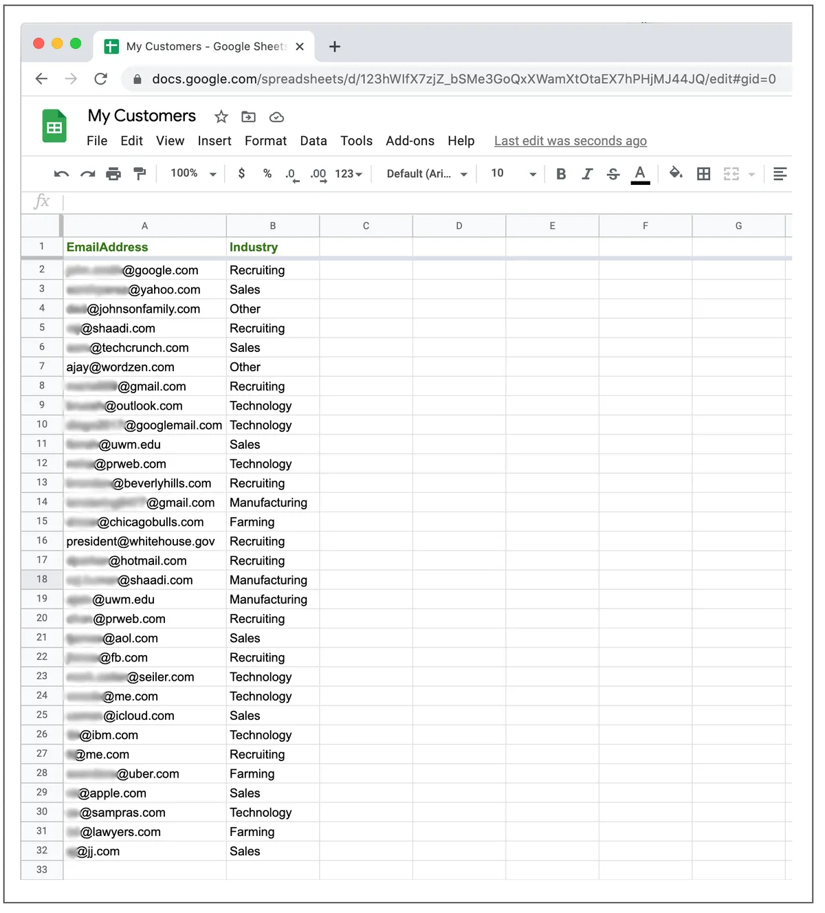 mailing list
