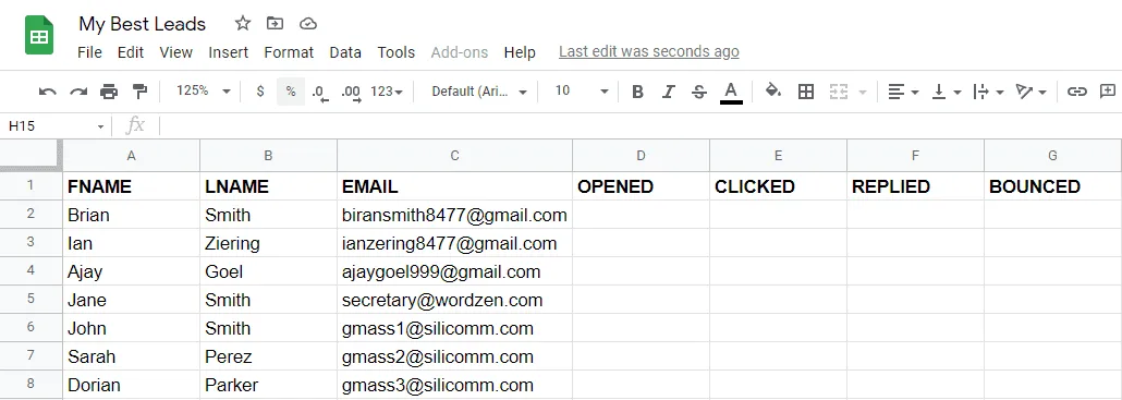 Google sheet 2