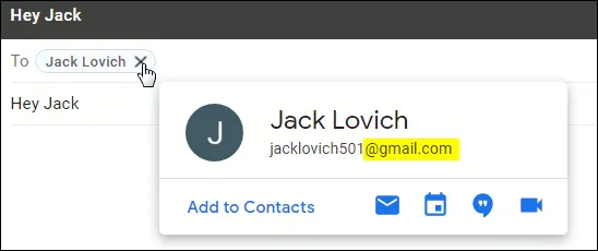 The gmail.com email domain in use.