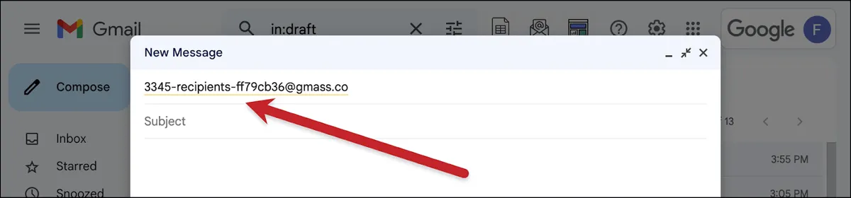 A Gmass alias means you've made a new list