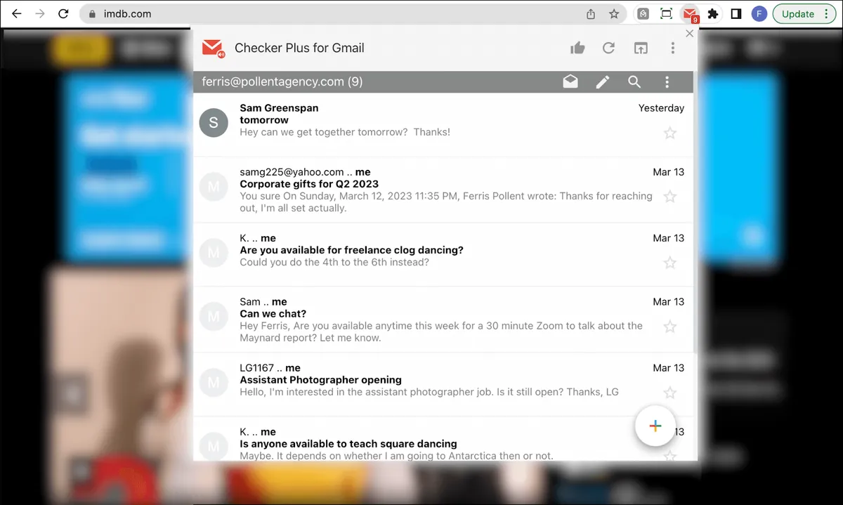 Checker Plus to see all messages