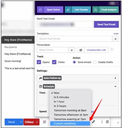 Email scheduling