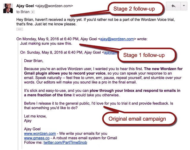 Automated email follow-ups with GMass