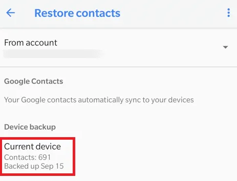 Current device