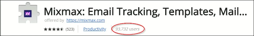 Number of Mixmax users: 93,732.