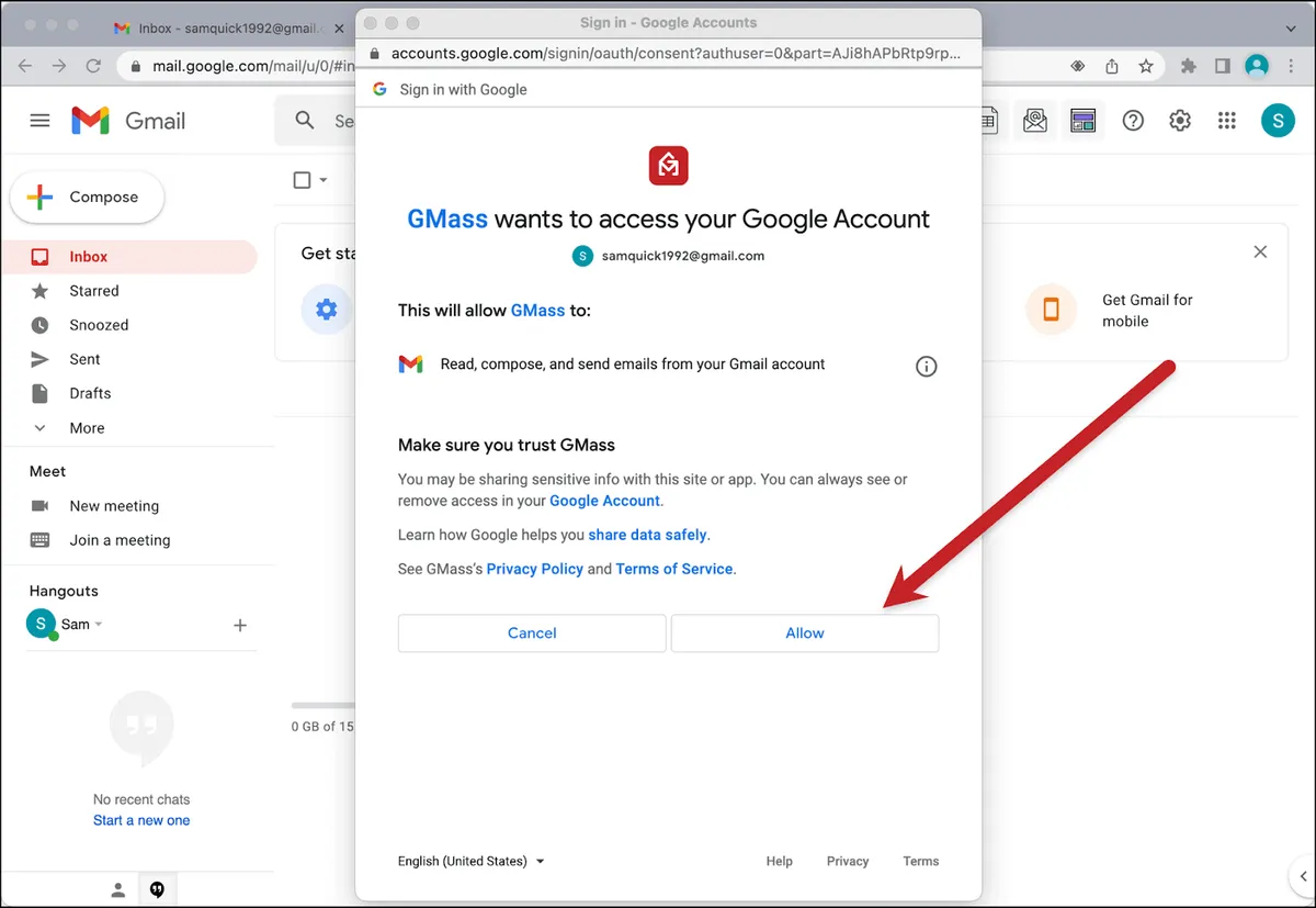 Simple permissions with the API