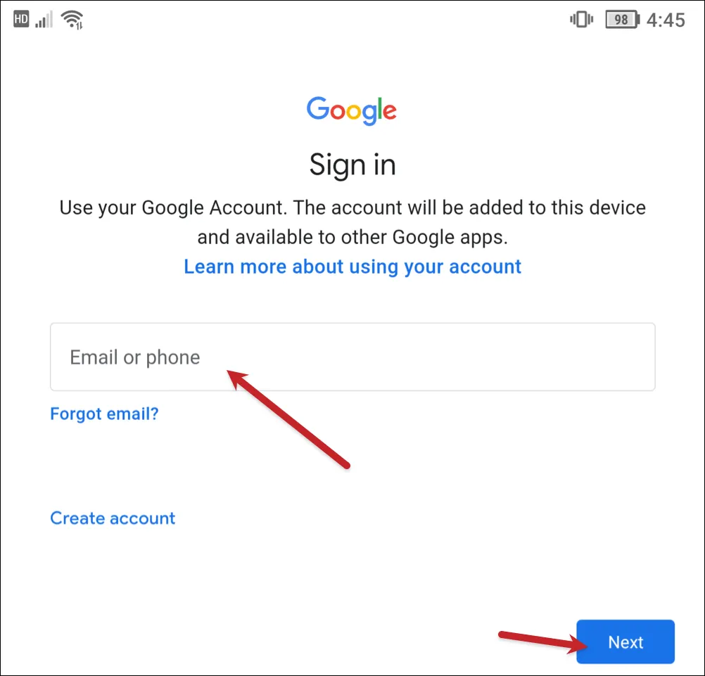 Enter your email address to log in