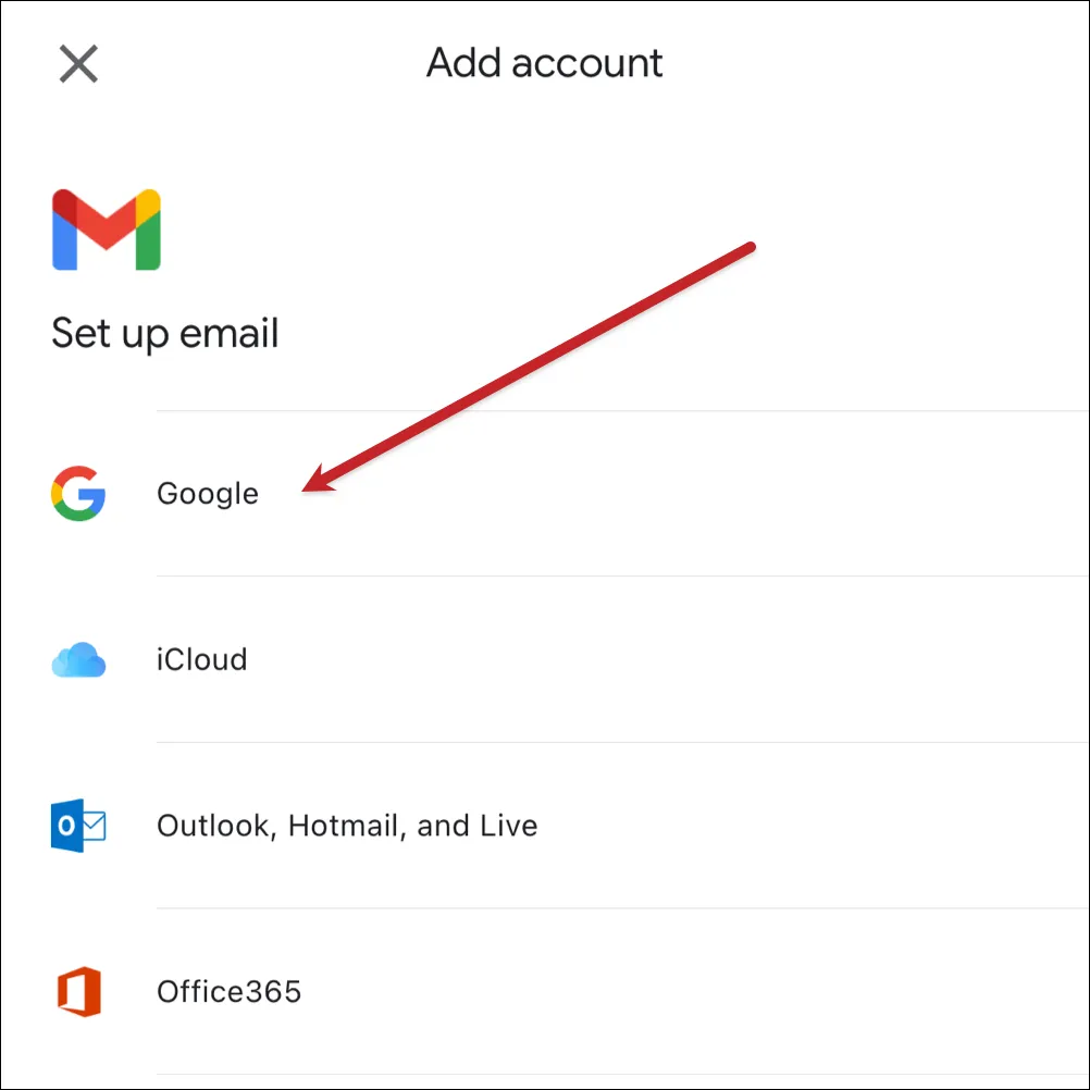 Tap on Google