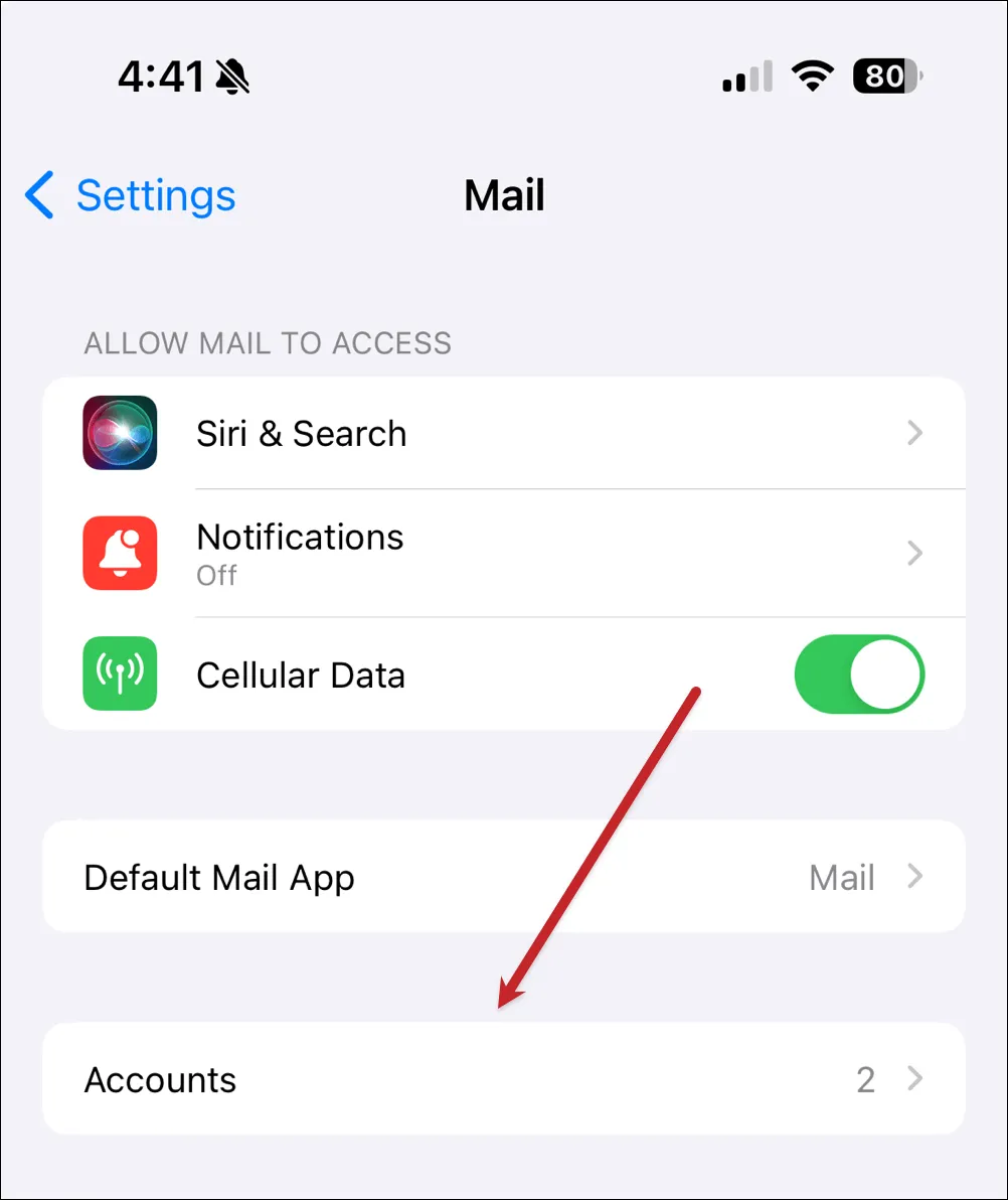 Click into your accounts