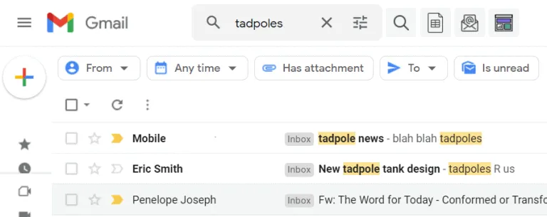 Tadpole results
