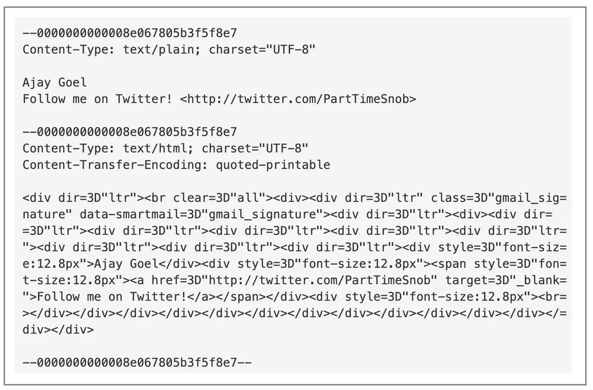 Gmail sent from IP address