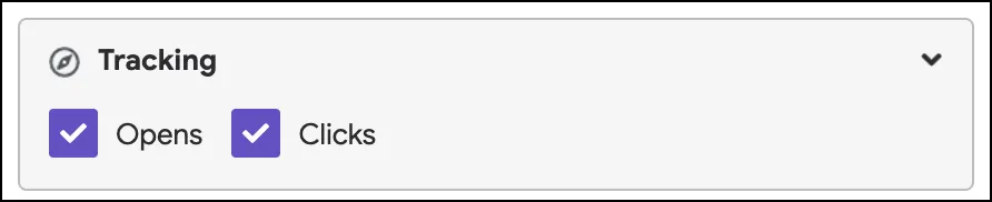 Settings box tracking