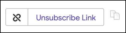 Unsubscribe link for emails