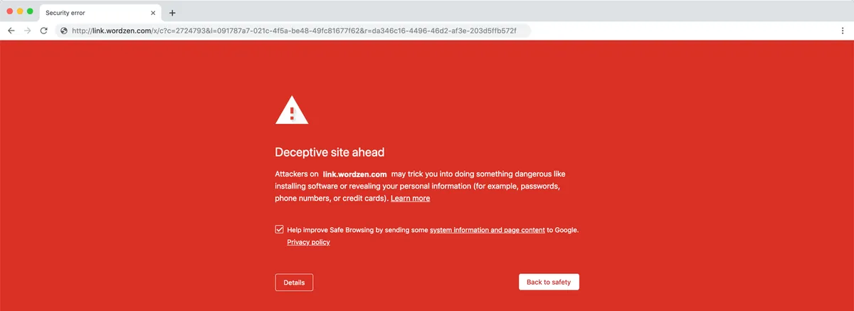 Google's Safe Browsing program made my week hell
