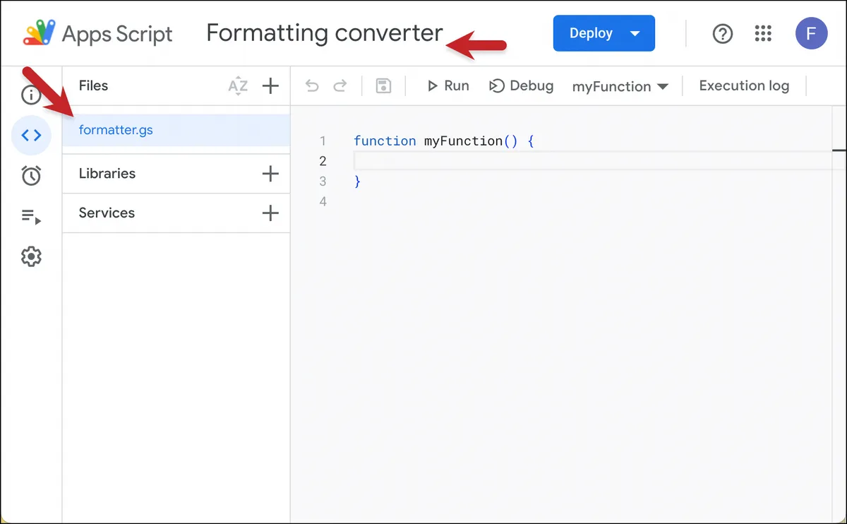 You can optionally rename the project and file