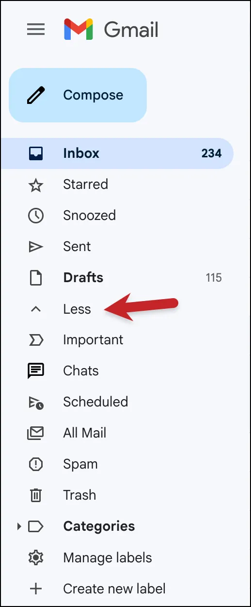 The two part sidebar menu