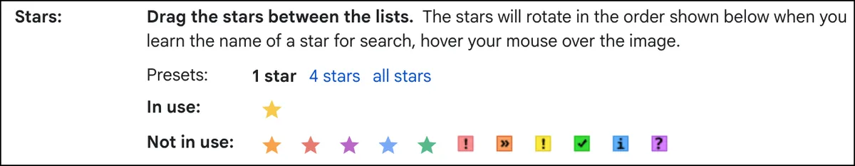 All the star options