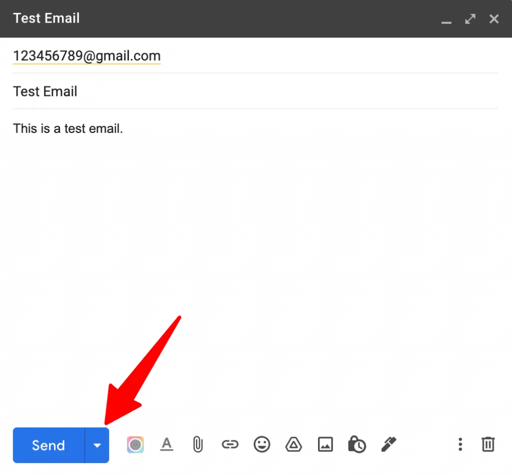 Dropdown arrow button