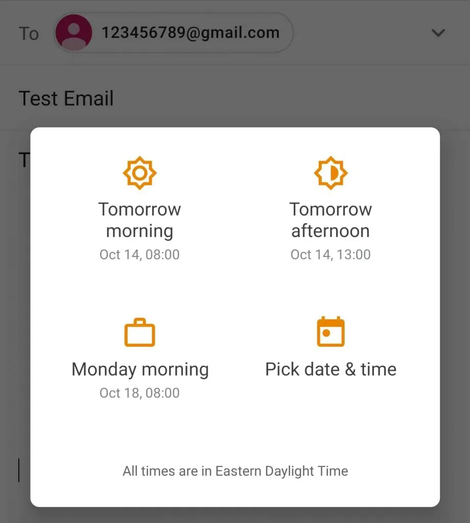 Later time and date 2