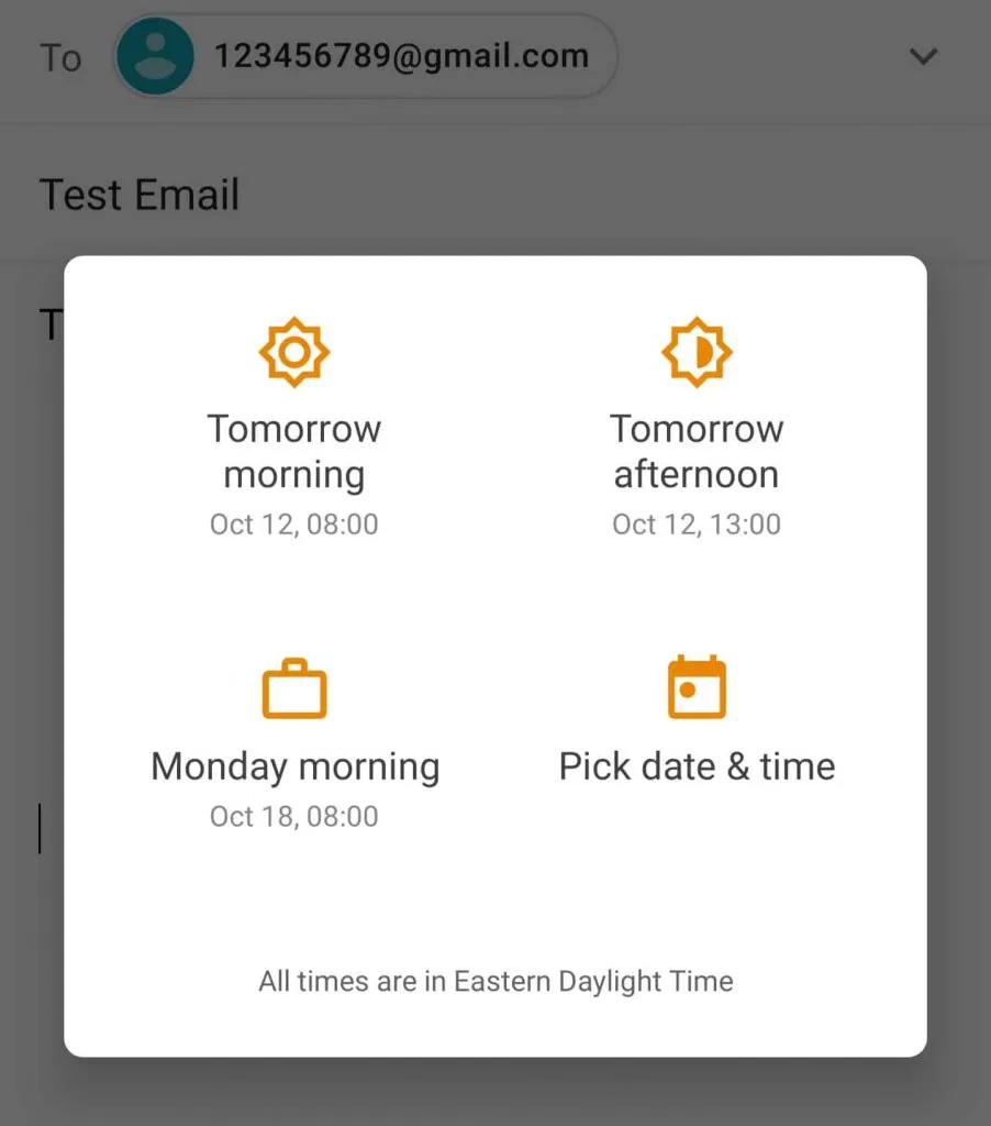 Later time and date