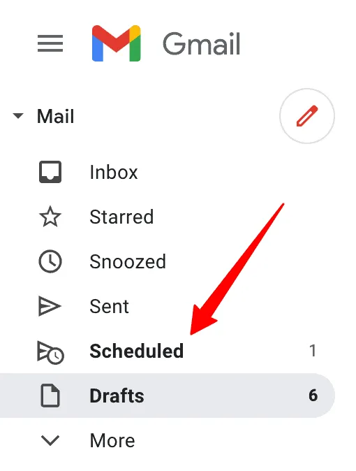 Scheduled folder