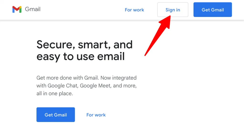 Sign in button