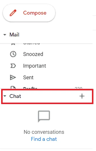 Chat tab