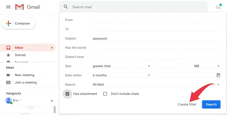 Create filter option