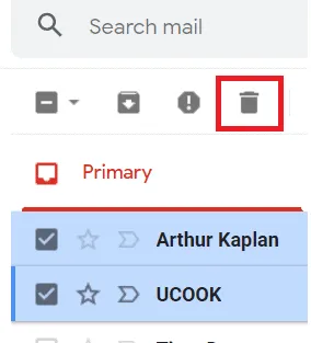 Delete icon