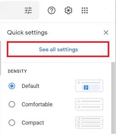 See all settings