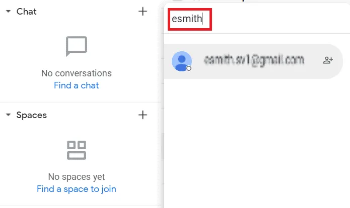 Type contact name