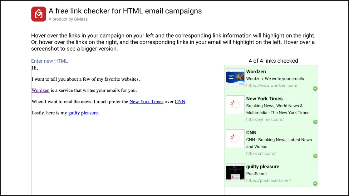 How to check your links for free