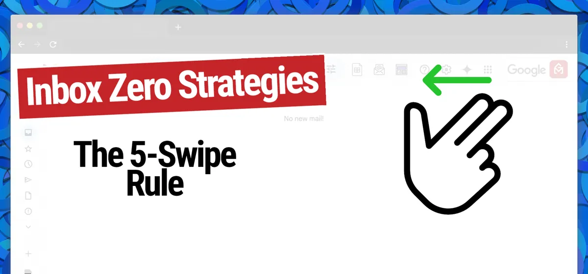 Inbox Zero Strategies: 5-Swipe Rule