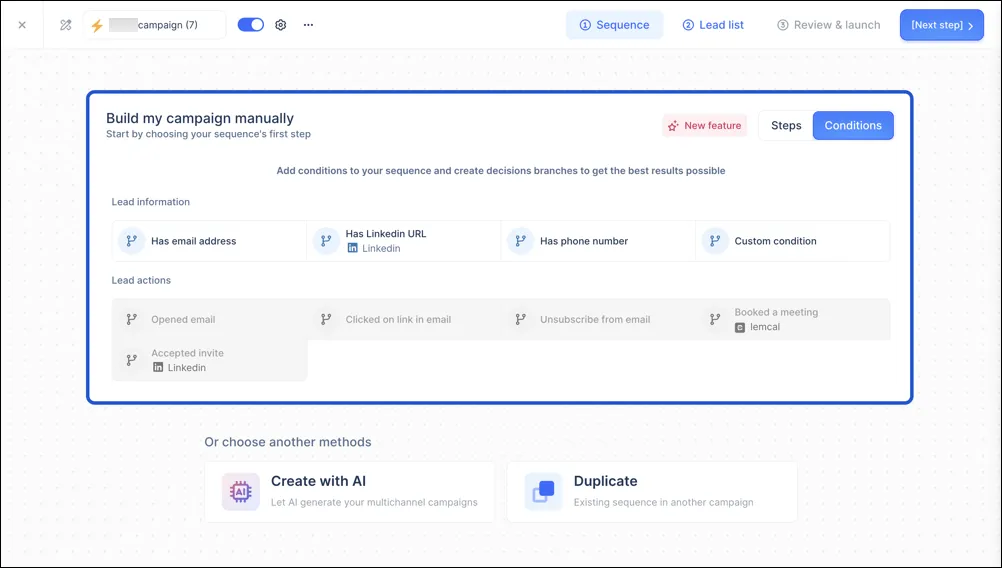 Lemlist has a confusing and complicated interface